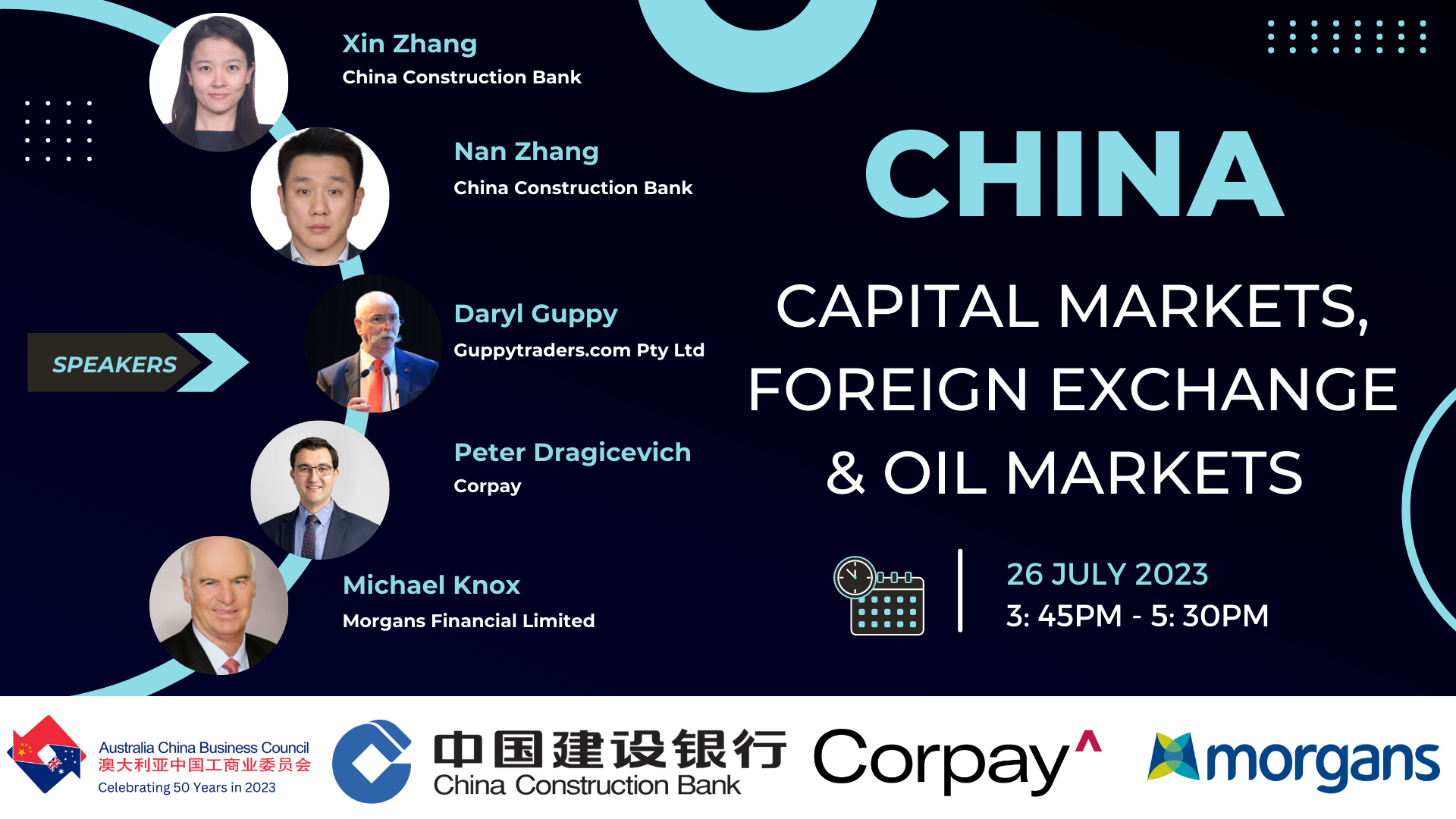 ACBC QLD China Capital Markets, Foreign Exchange and Oil Markets